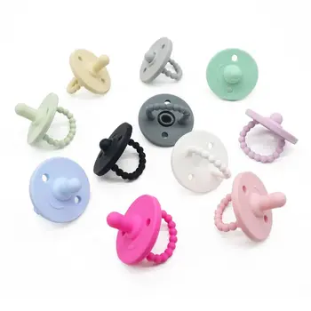 

OOTDTY 3pcs /set Baby Newborn Dummy Pacifier Food Grade Soft Silicone Teether Nipple Soother Infant Nursing Chewing Toys