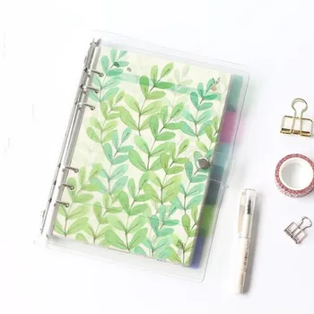 

6 Pcs/set A5 A6 PP Notebook Index Page Spiral Diary Planner Note Book Pages Notebook Divider School Stationery