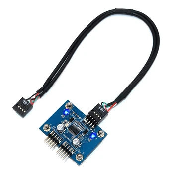 

3-Port USB 2.0 Hub Module with Magnetic Base for Desktop, Keyboard, Mouse, USB Flash Drive