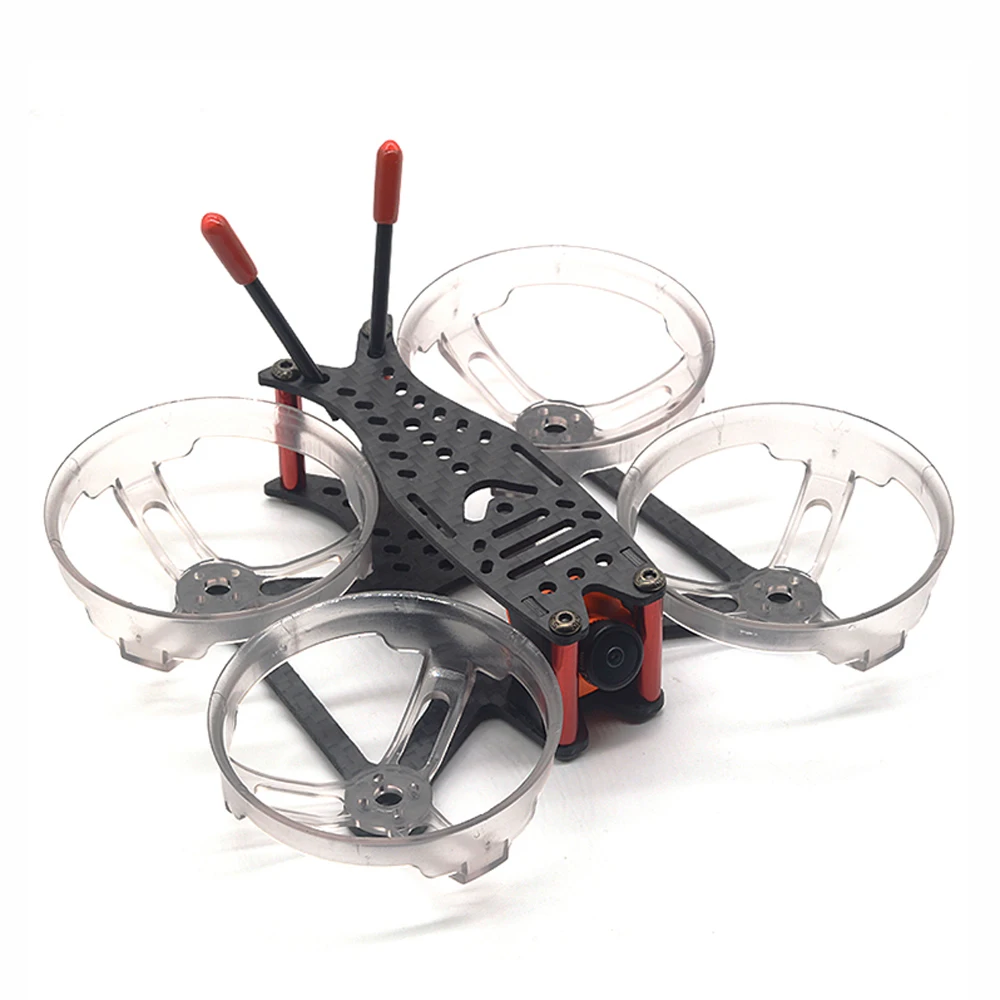 

FlyFox No.12 2 Inch 100mm FPV Racing Frame Kit 3K Carbon Fiber with Propeller Protection Ring 40g for Tinyhwhoop Cinewhoop