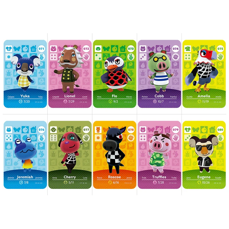 Series 1 (061 to 090) Animal Crossing Card Amiibo Card Work for NS 3D Games Amibo Switch New Horizons Villager Card