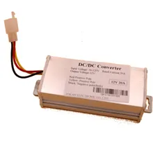 36 В/48 В/60 в/72 В/80 в/96 в/120 В до 12 В 20A DC/DC преобразователь для электрического автомобиля/транспортного средства батареи