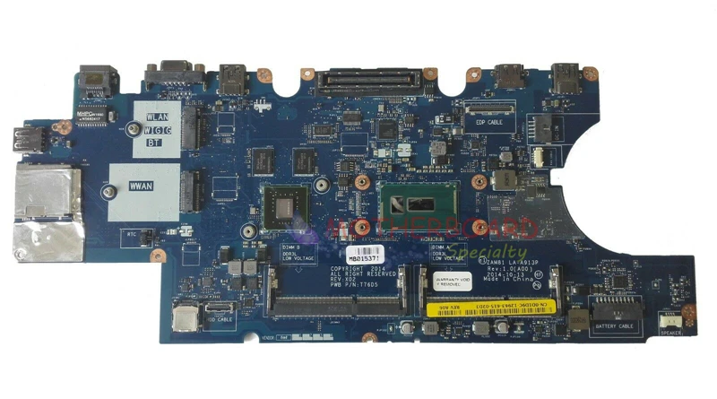 Vieruodis для DELL 15 E5550 Материнская плата ноутбука W/I5-5300U Процессор ZAM81 LA-A913P D1D9C 0D1D9C CN-0D1D9C