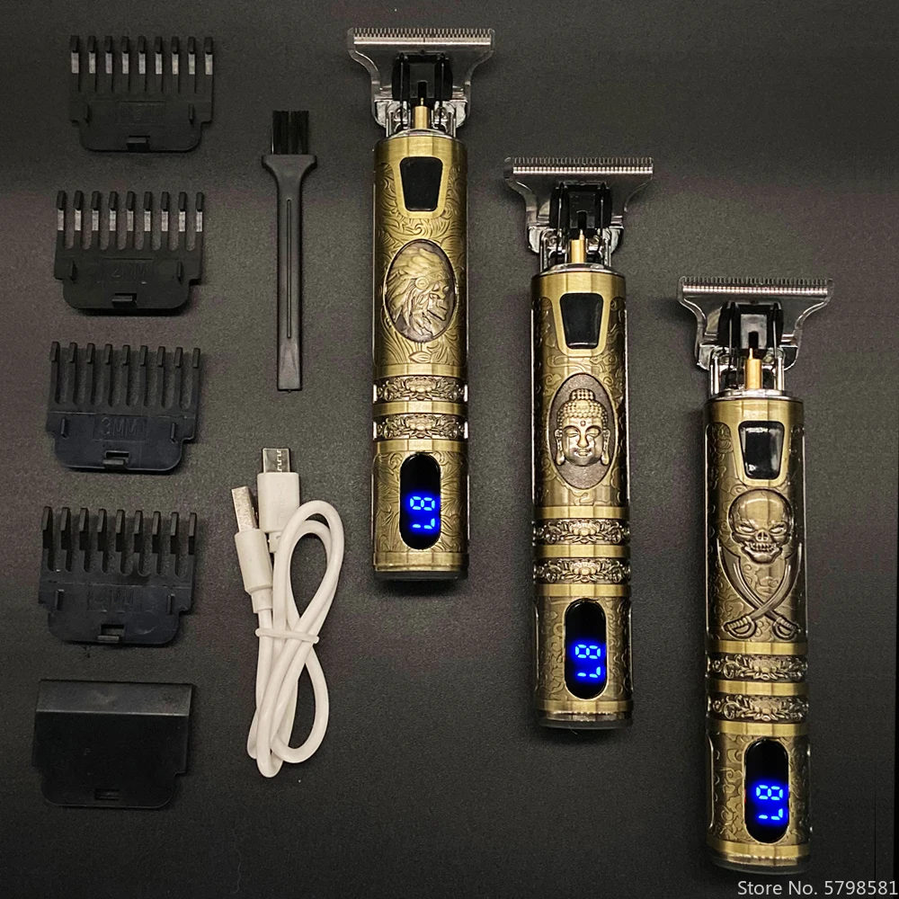 Cortadora de pelo eléctrica recargable para hombre, afeitadora profesional para Barba, Máquina para cortar Cabello, peluquero corte de pelo