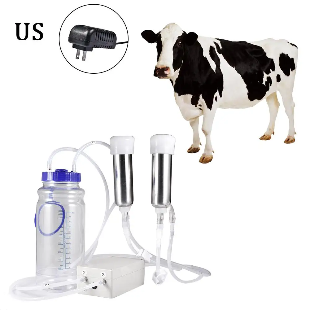 Электрический доильный аппарат из коровьей козы, Модернизированный вакуумный насос для груди из нержавеющей стали, Электрический молокоотсос - Цвет: us cattle