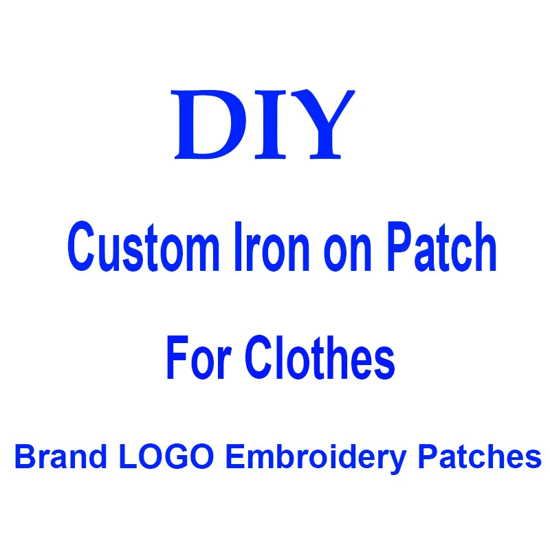 

DIY Brand LOGO Patches For Clothes Iron on Embroidered Patches For Hat Jeans Sticker Sew-on Patch Applique Badge Decor Washable