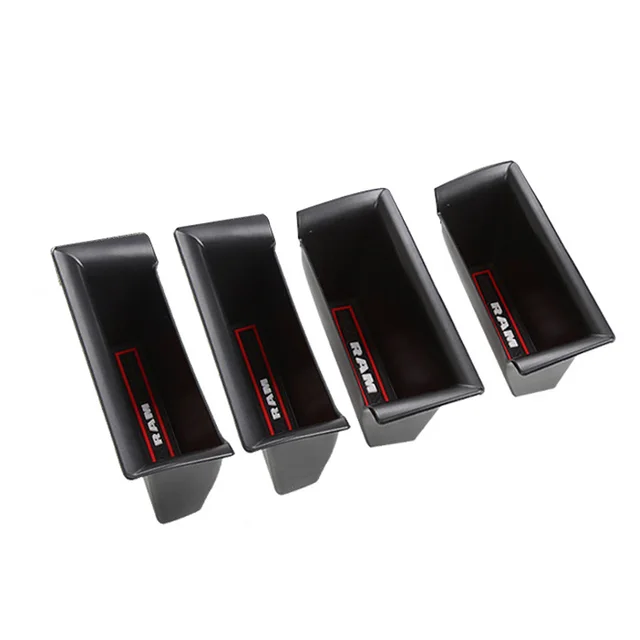 Car Front Door Handrail Sort Out Storage Box Auto Interior Accessories Silicone Anti-Slip Mat For Dodge Ram 1500 2019-2021 4pcs