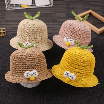 

Children's hat summer boy mesh hollow sun baby summer cute straw hat tide