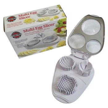 

3 In 1 Manual Home Dicing Stainless Steel Multifunctional Slicing Cutter Avocados Kitchen Tool Practical White Eggs Slicer