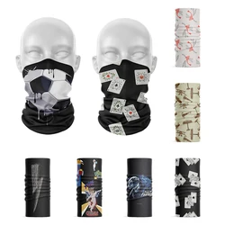 New 3D Printed Hijab Scarf Magic Sports Elastic Headband Hand Strap Animal Football Playing Card Funny Unisex Bandana Neck Scarf