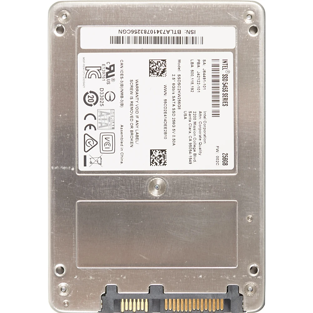 Накопитель SSD Intel Original SATA III 256Gb SSDSC2KW256G8X1 545s Series 2.5"