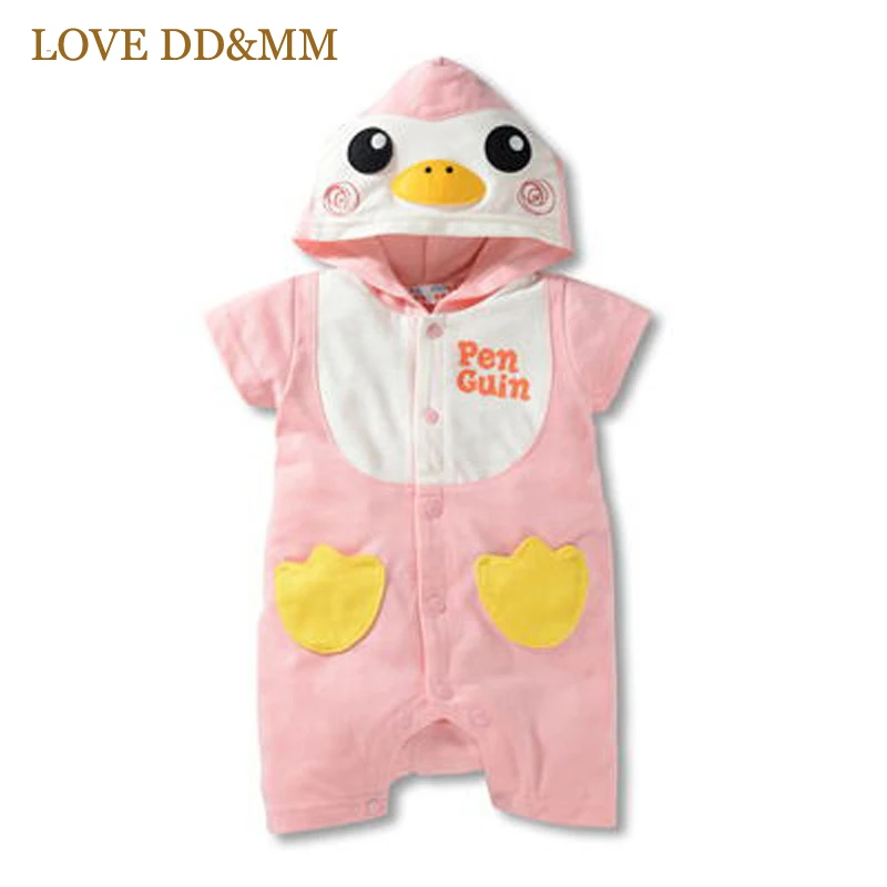 Одежда для детей LOVE DD & MM милый повседневный комбинезон с капюшоном и рисунком из