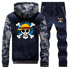 ^^Best Offers Skull Anime hoodies sweatshirts Mens One Piece Luffy Thick Tracksuit Hip hop Zipper Winter Jacket+Pants Men Japanese Streetwear ^^Best Offers Skull Anime hoodies sweatshirts Mens One Piece Luffy Thick Tracksuit Hip hop Zipper Winter Jacket+Pants Men Japanese Streetwear
