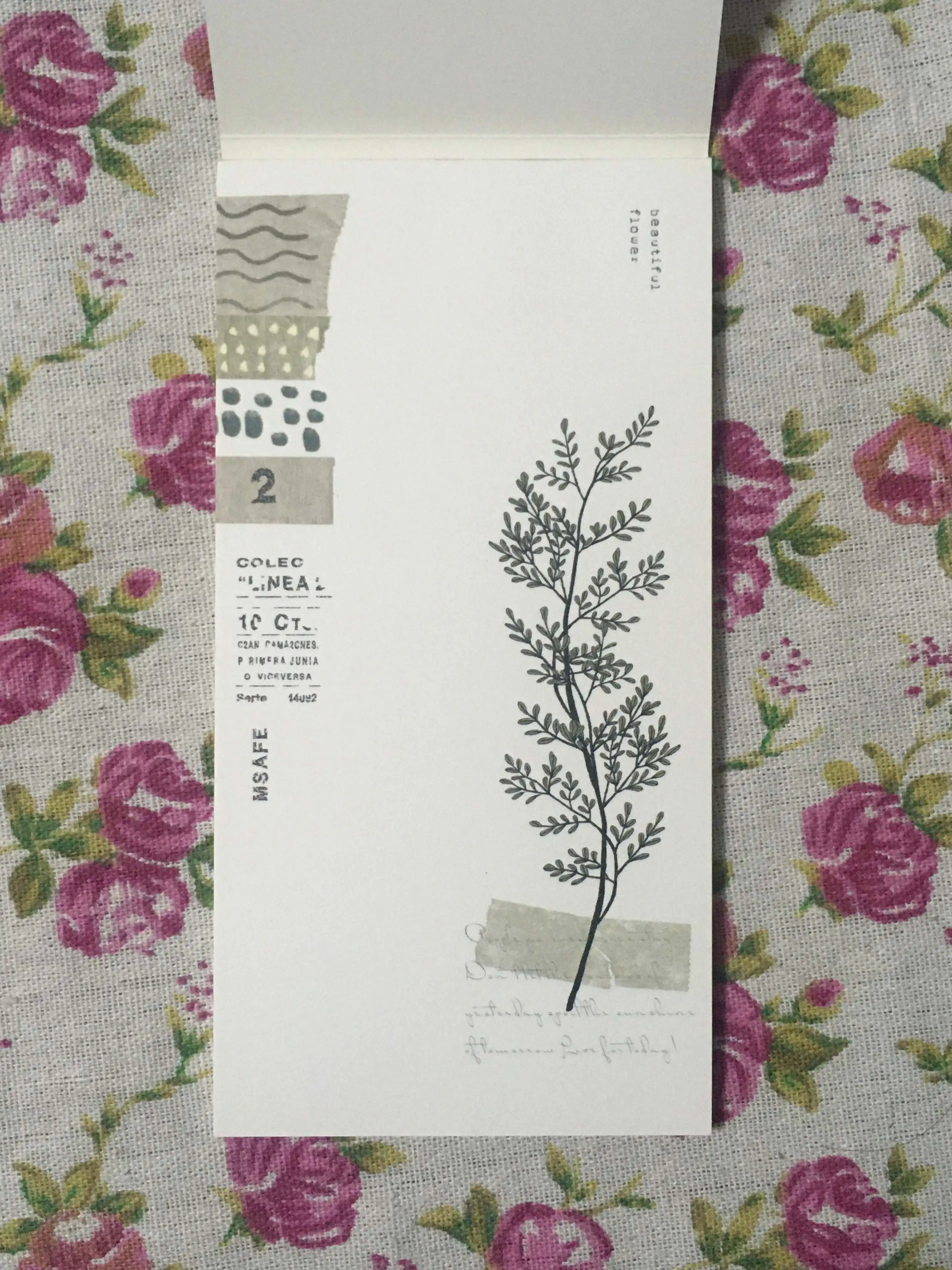L22-Dream flower note pad Блокнот(1 упаковка = 30 штук