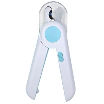 

LED Pet Clipper Dog Nail Clippers and Trimmer with Guard to Avoid Over-Cutting Nails(Blue)