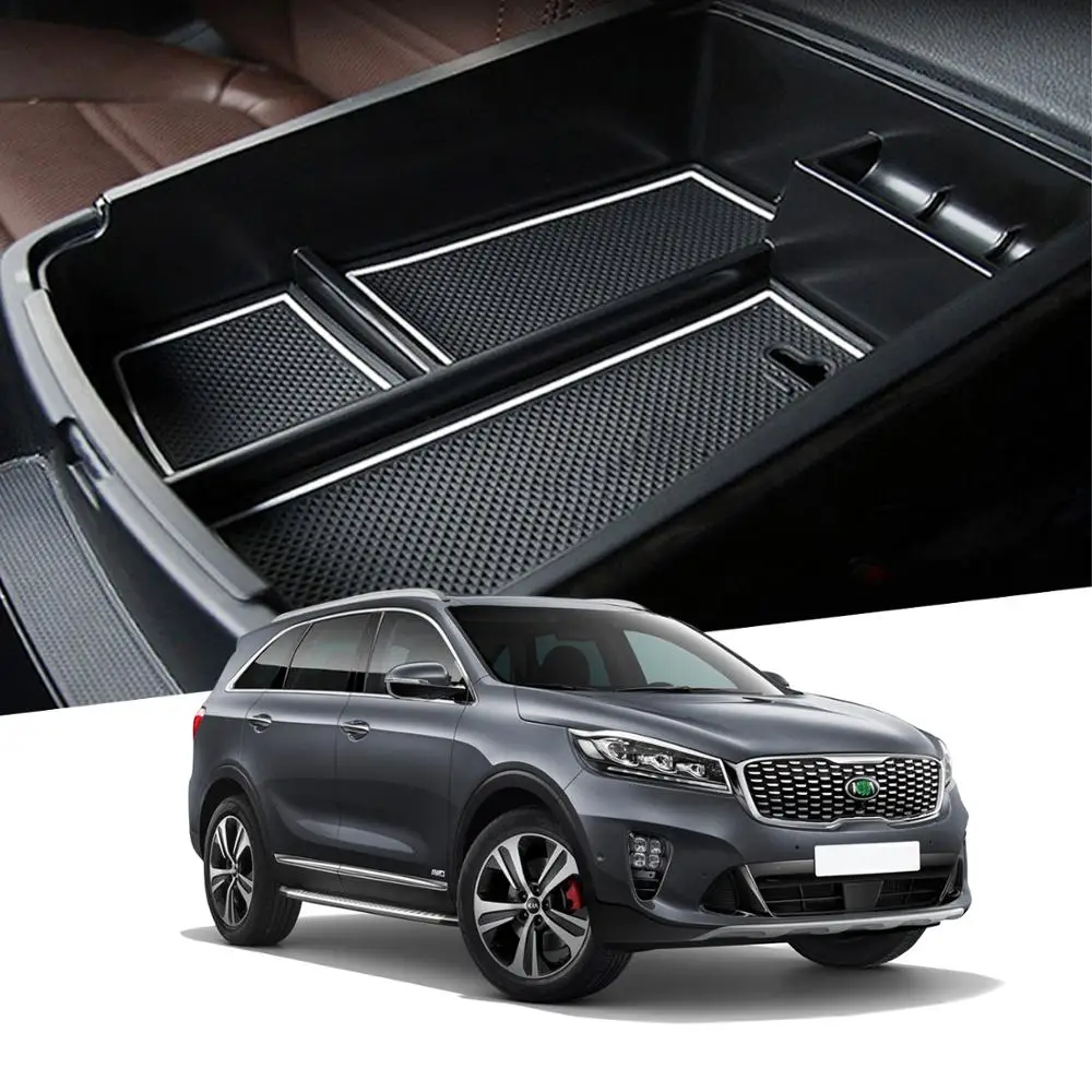 LFOTPP Car Central Control Armrest Box For Kia Sorento,Auto Interior Coin Storage Stowing Tidying Accessories
