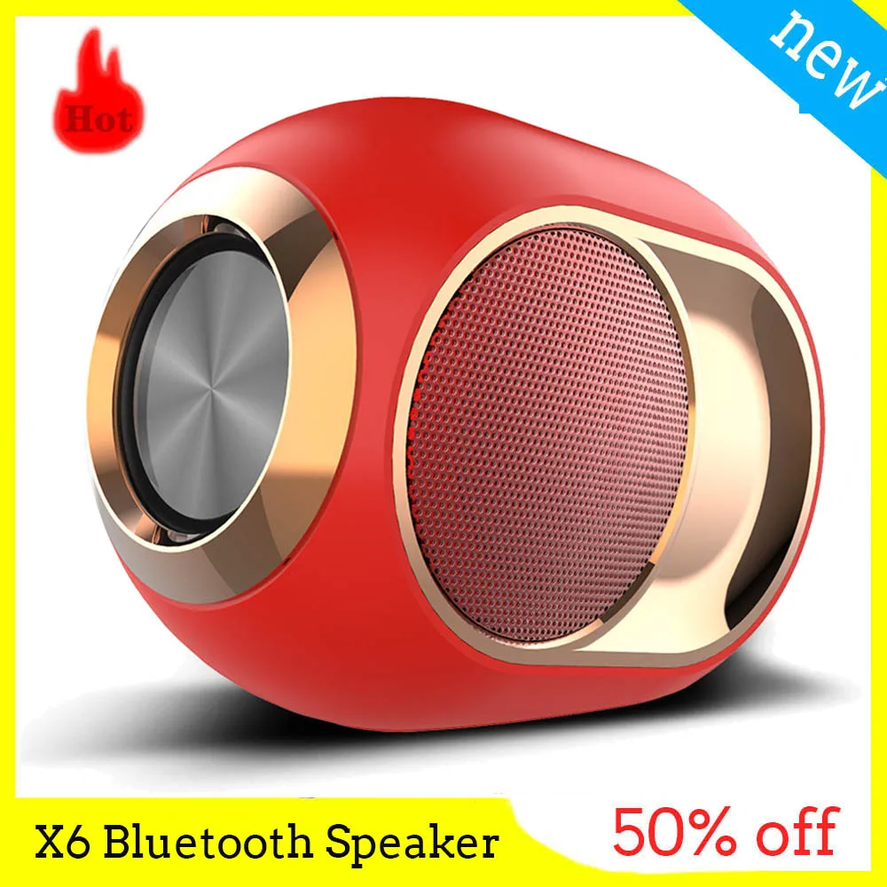 Bluetooth-Колонка X6 портативная беспроводная с поддержкой TF-карты | Электроника