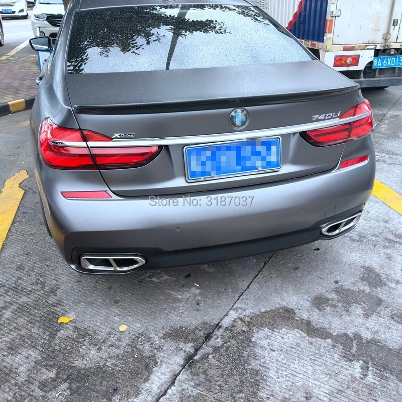 Для BMW 7 серий G11 G12 740i 750i 4 Двери Седан 2016-2018 углеродное волокно Задняя Крышка