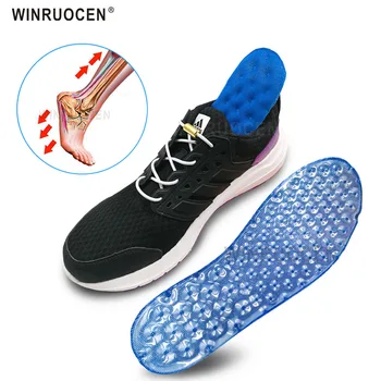 

Air Cushion Sport Insoles for Shoes Shock Absorption Damping Running Basketball Football Plantar Fasciitis Pain Relieve Shoe Pad
