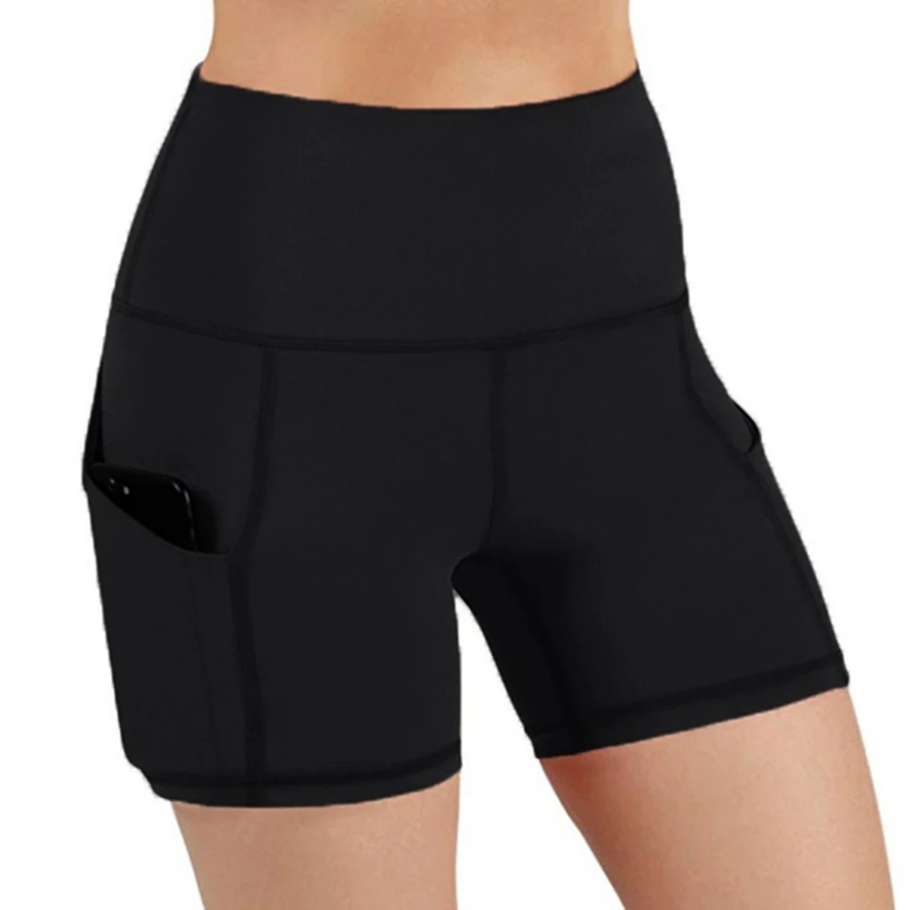 cotton shorts Women High Waist Sports Shorts Workout Running Gym Fitness Short Pants VERTVIE Female Yoga Shorts With Side Pocket Yoga Leggings chino shorts