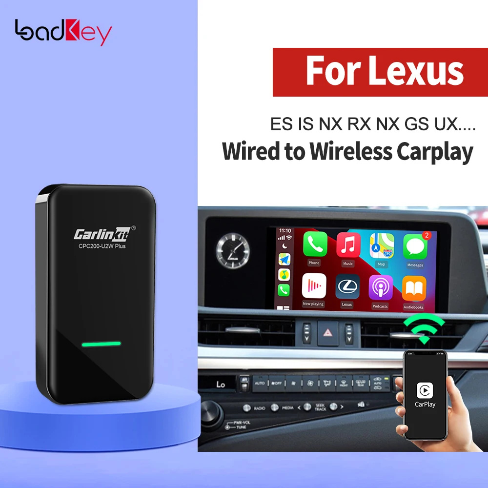 Loadkey &amp Carlinkit 2.0 CarPlay Беспроводной активатор для Lexus NX ES RX GS удобный CT v-образной