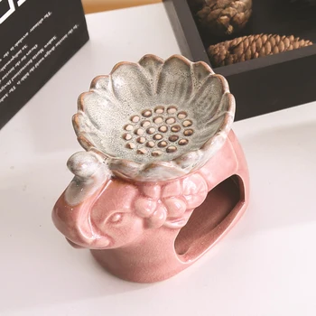 

2020 High Quality 70ml Household Ceramic Incense Burners Censer Aromatherapy Oil Lamp Home Decor