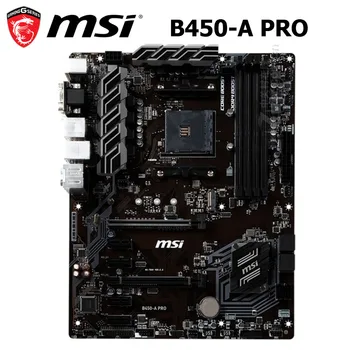 

Socket AM4 Motherboard DDR4 MSI B450-A Pro PCI-E3.0 USB3.1 Desktop MSI B450 Mainboard AM4 M.2 NVME Slot AMD B450 Used Socket AM4
