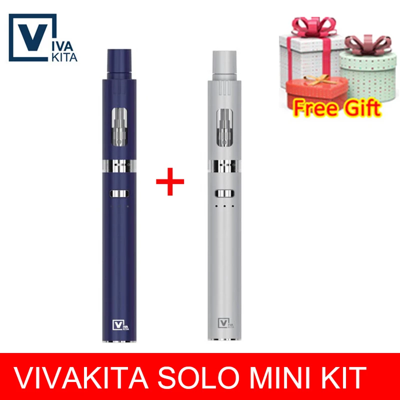 Электронная сигарета vape Solo Mini kit Vape ручка Встроенный 650 мАч мод 20 Вт все-в-одном модный бак 0.8ом герметичный верхний наполнитель 2,0 мл