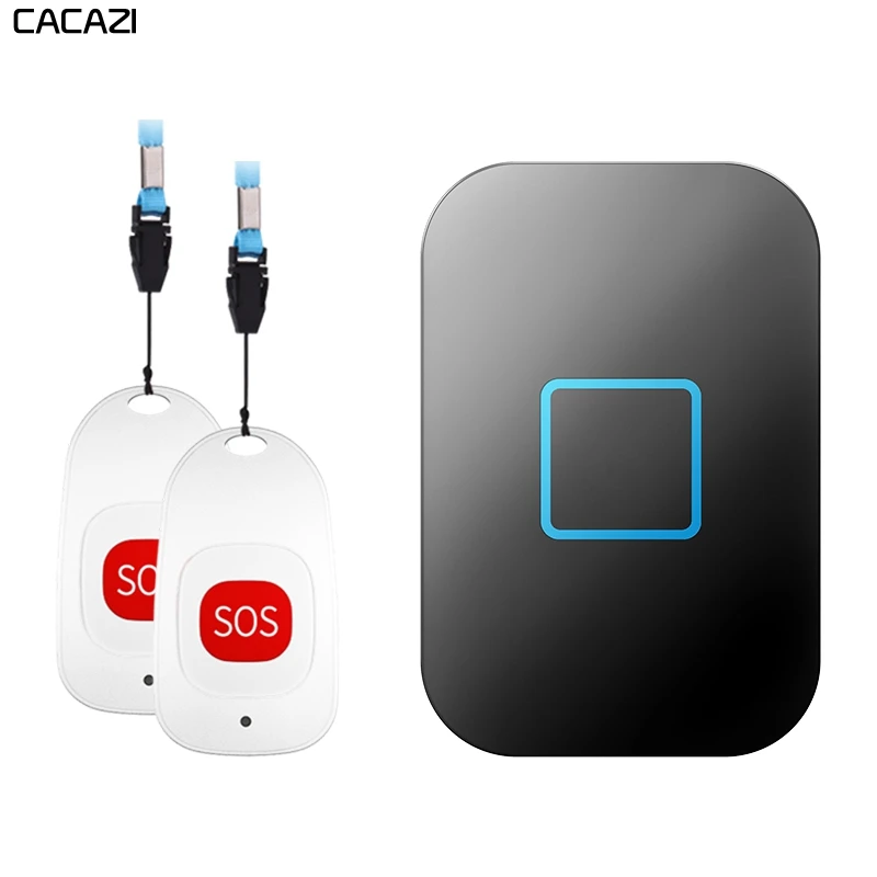 CACAZI 60 звуковых сигналов 0 110 дБ беспроводной пейджер для умного дома дверной