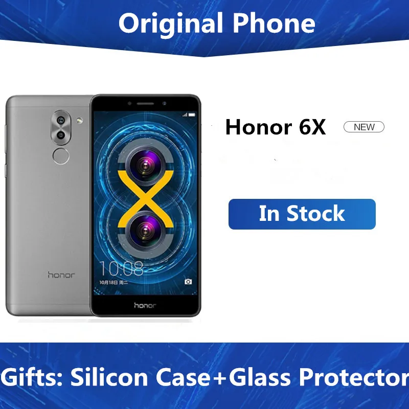 Оригинальный Honor 6X GR5 4G LTE мобильный телефон Kirin 955 Android 6 0 5 &quotFHD 1920X1080 4 Гб RAM 64 ROM