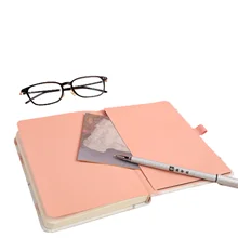 

Smart Notebook Notepad Lined With Pen Holder And Pocketbook Diary Journal Office School Drawing Holiday Gift Supplies
