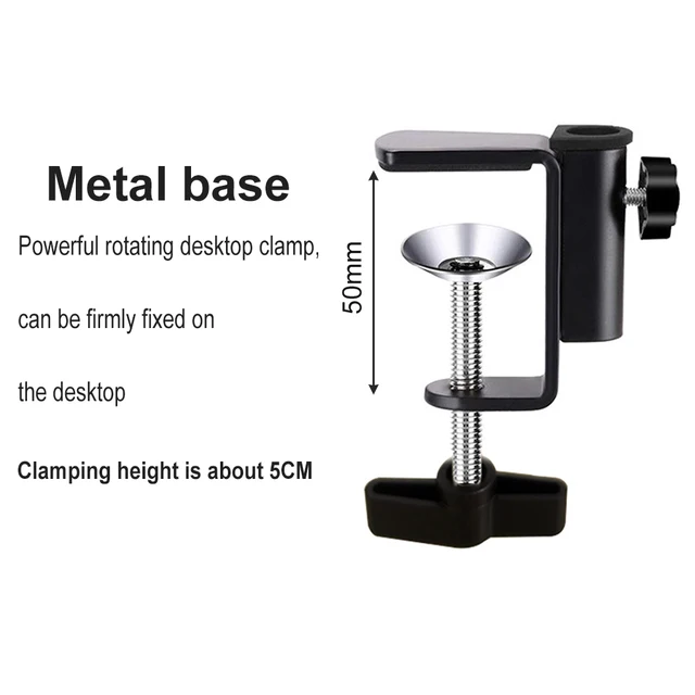 Universal Bracket Clamp Accessorie DIY Fixed Clip Fittings Screw Light Mounting Camera Holder for Microphone Desk Lamp Broadcast Bracket Clamp G 2