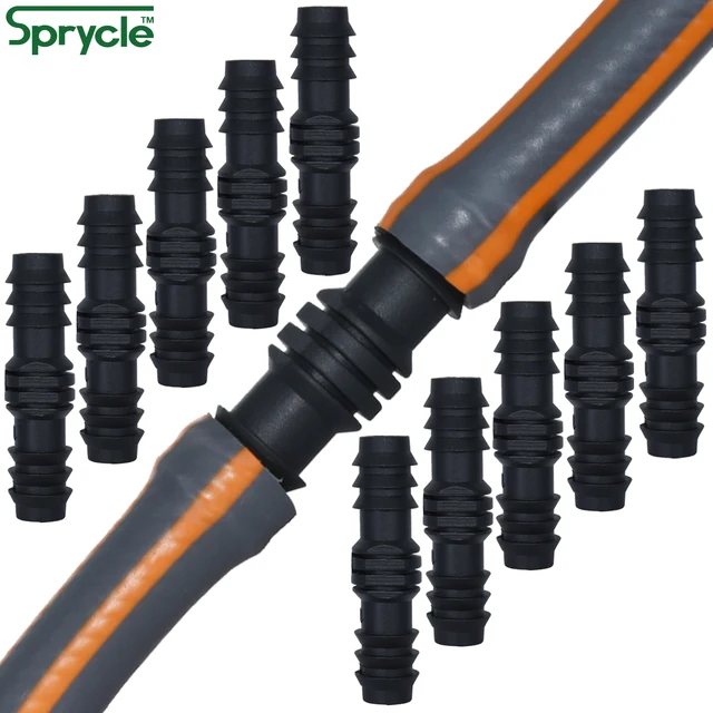 Sprycle 10Dcs 16 Mm -Es Tengelykerekek Egyenes Csatlakozó Mikrocsepp Öntözés 1/2 ' Pe Csőcsövek Javítás Kerti - Image 5