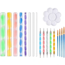 Paint-Tray for Coloring Drawing 18pcs Dotting-Tools Mandala-Ball Include-Pen