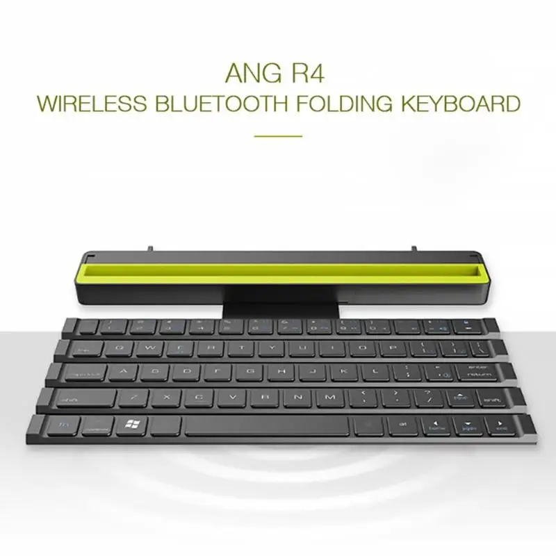 Универсальная Складная Bluetooth клавиатура для смартфона, мобильного телефона, планшета, портативная многофункциональная Мини Складная Беспроводная английская клавиатура