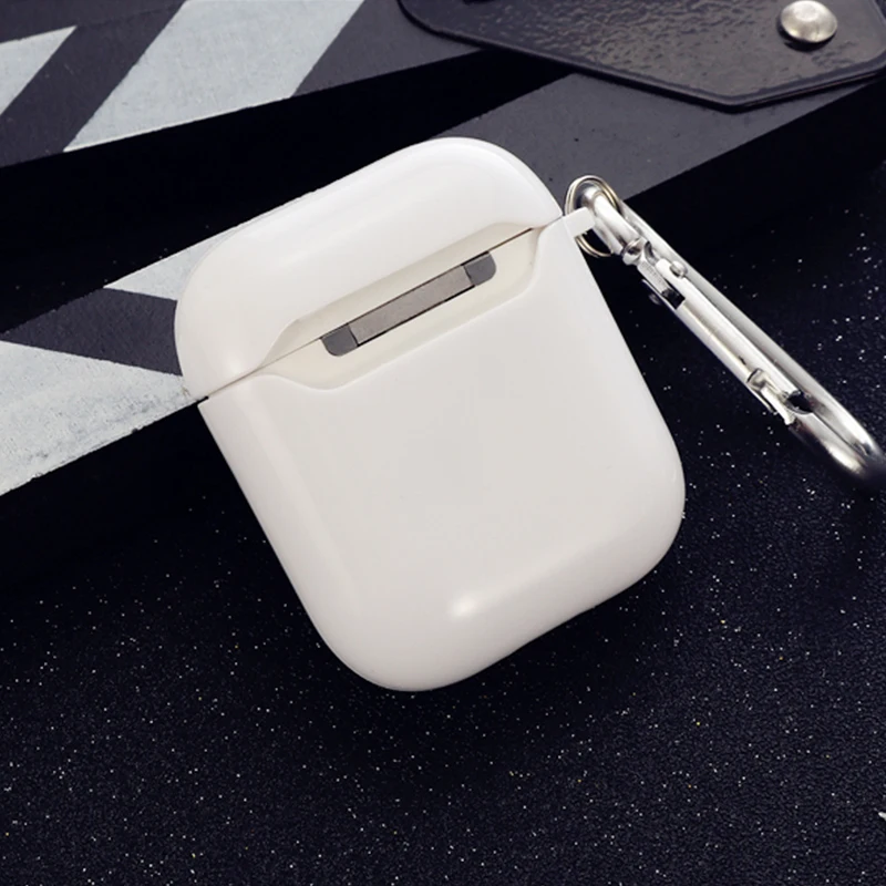 Чехол для Airpods Силиконовый ТПУ прозрачный чехол для наушников Air Pods 2 1 протектор кристально чистый чехол Funda для Earpods чехол - Цвет: white