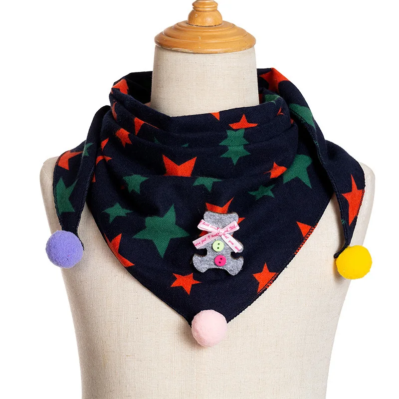 

New Spring Cotton Baby Triangle Scarf Pure Color Autumn Winter Infant Girls Bibs Scarf Baby Boys Scarf Toddler For Christmas
