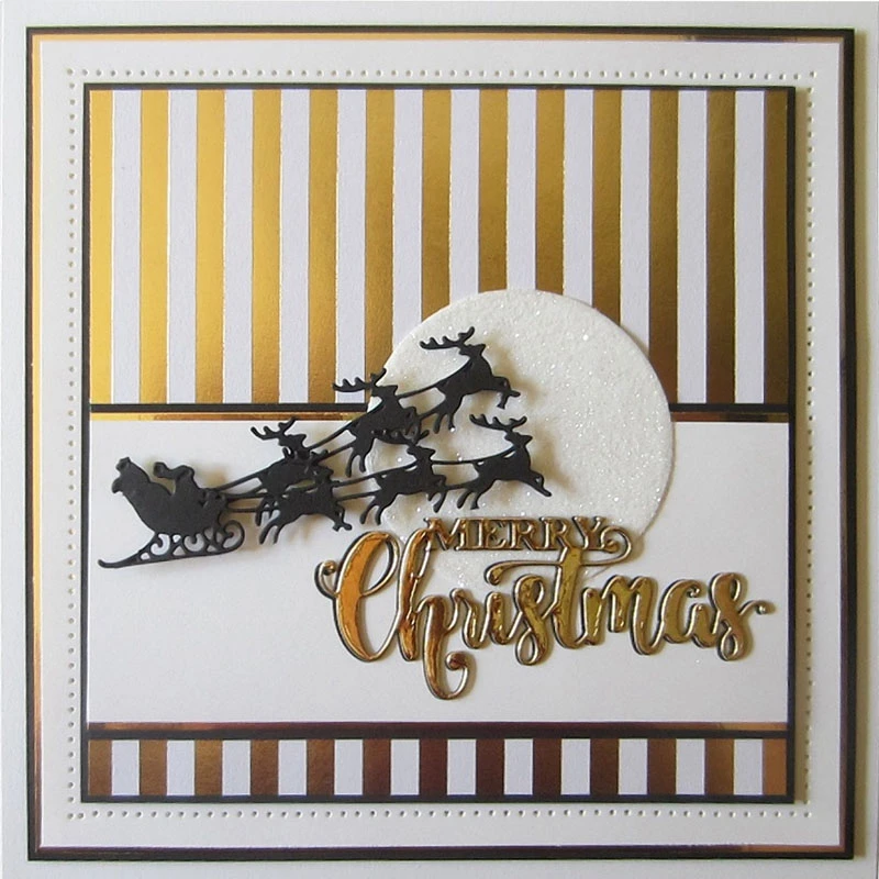 Merry Christmas металлические режущие штампы Скрапбукинг фото альбом изготовление бумаги самодельная открытка украшение ремесло тиснение высечки Новинка