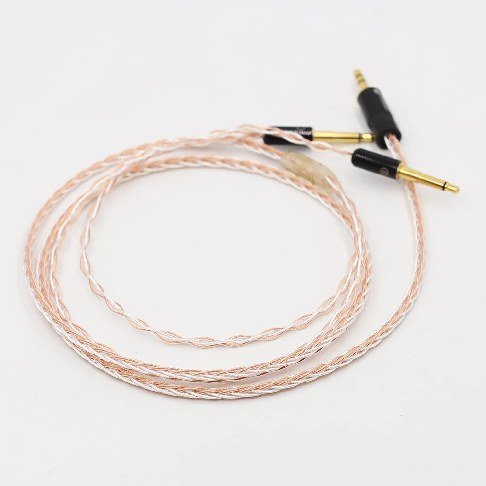 8cores Headphones Cable 3 5 Stereo Audio Plug Audio Upgrade Cable For Meze 99 Classics Focal Elear