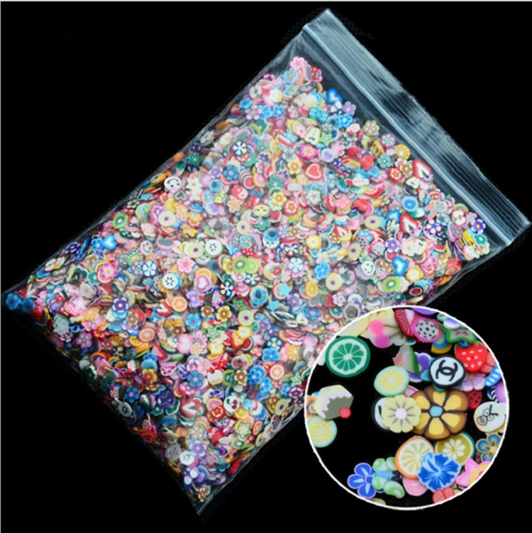 1000x Nail Art Mix Design Fimo Slices Polymer Stickers Decoration Manicure Set | Красота и здоровье
