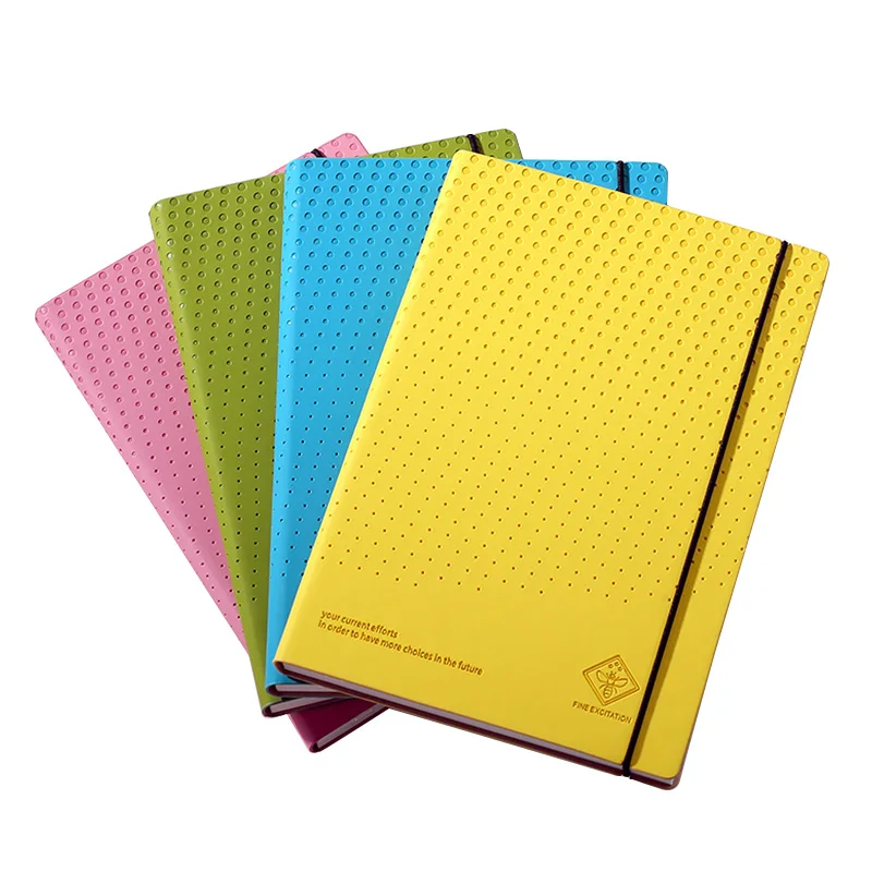 Hard Cover Elastic Band A5 Diary Simple Ruled Notebook Offfice Student