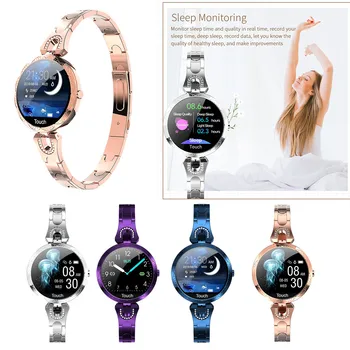 

AK15 Smart Watch Waterproof Pedometer Sleep Monitoring Fitness Women Bracelet Long Standby Time 24h All-Weather Monitoring