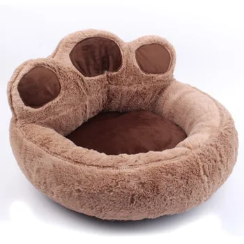 

Cartoon bear paw pet nest kennel cat litter full detachable Teddy Bomei dog pad breathable warm nest