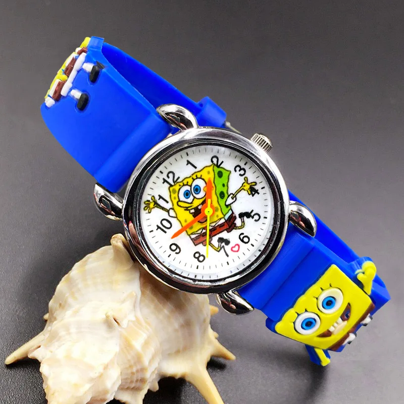 Children Cute Cartoon Style Student Boy Girl Kids 3D Silicone Strap Quartz Wrist Watches E17 |
