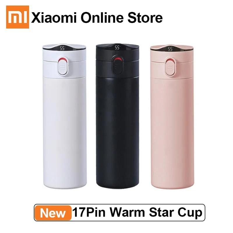 Предоплата Xiaomi 17PIN теплая Звездная чашка с цифровым дисплеем температуры эмалированная глазурь долговечная изоляция 380 мл термос чашка