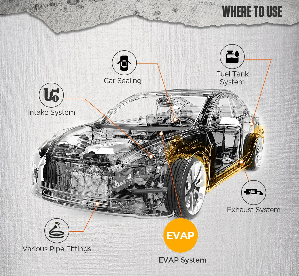 AUTOOL SDT202 автомобильная система EVAP Детектор Дыма Тестер трубопровод локатор
