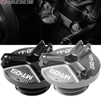 

New Motorcycle Engine Oil Drain Plug Sump Nut Cup Oil Fill Cap Cover for YAMAHA MT-09 MT09 MT 09 TRACER 2015 2016 2017 2018