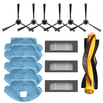 

Main Side Brush Filter Kit Filters Sponges Mop Cloths Cleaning Roller Brushes For Ecovacs Deebot Ozmo 610 Vacuum Cleaner Parts