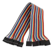 30 см 2,54 мм F/F 6 Pin Solderless цветные гибкие макетные перемычки провода 5 шт