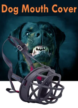 

Stout Dog Mouth Cover Anti-Call Anti-Bite Metal Buckle Cover Large And Medium-Sized Dog Protection Plastic Bass Mask Breathable